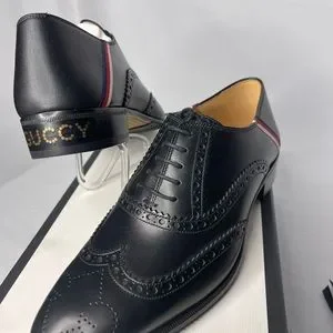 Gucci | Shoes | 89 Gucci Mens Size 6g Us 7 Soft Heels Oxford  display picture 3